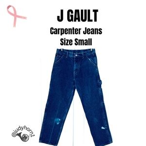 J GAULT Distressed Straight Leg Carpenter Jeans